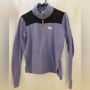 VS Pink Quarter Zip with Front Pocket